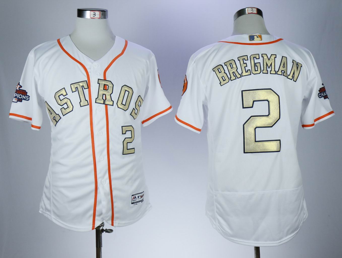 2017 world championship Houston Astros gold jerseys-018